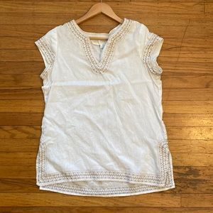 Sigrid Olsen White Linen Shirt